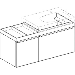 Geberit Citterio 500.562.JJ.1 Тумба для раковины, с ящиками выдвижными