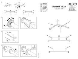 Фото Набор штанг для душевой занавески Keuco Plan 14937010900, хром