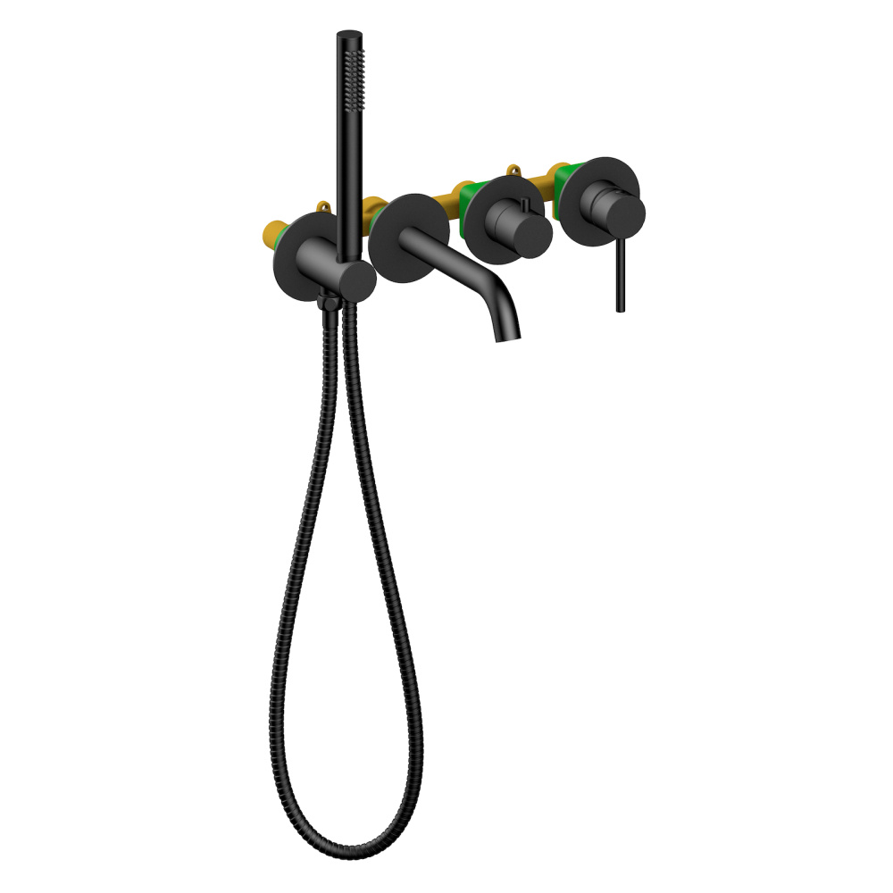 Фото Смеситель встроенный для ванны с душем Timo Saona 2314/03YSM черный