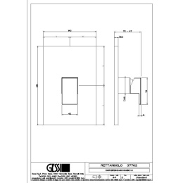 Смеситель для душа Gessi Rettangolo Wellness (37762#031) хром