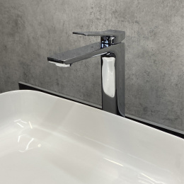 Фото Смеситель для раковины, картридж 35 мм, хром, FC071B-CCT