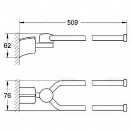 Полотенцедержатель Grohe Tenso 40291000
