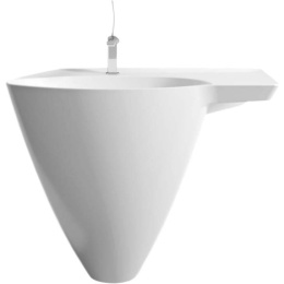 Раковины Раковина-моноблок Bien Mineral MNLM08001FD1W3000 80 x 48 x 70 см подвесная, белый