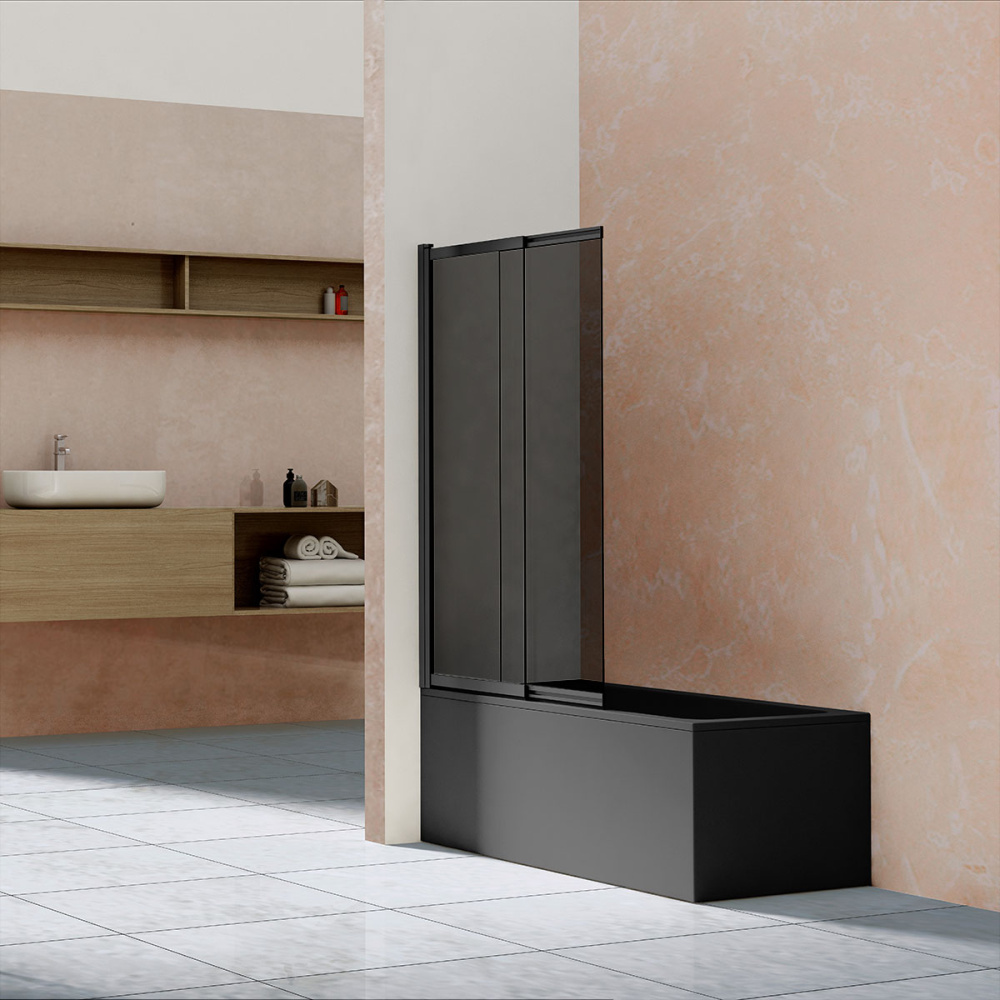 Фото Душевая шторка на ванну Vincea VSB-1E (VSB-1E100CGB) черный