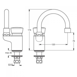 Кран-дозатор для раковины Vidima SevaProfi B7447AA