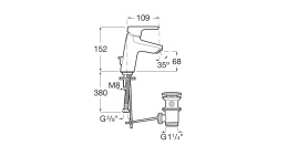 Фото Смеситель для раковины Roca Malva (5A303BC0M) хром