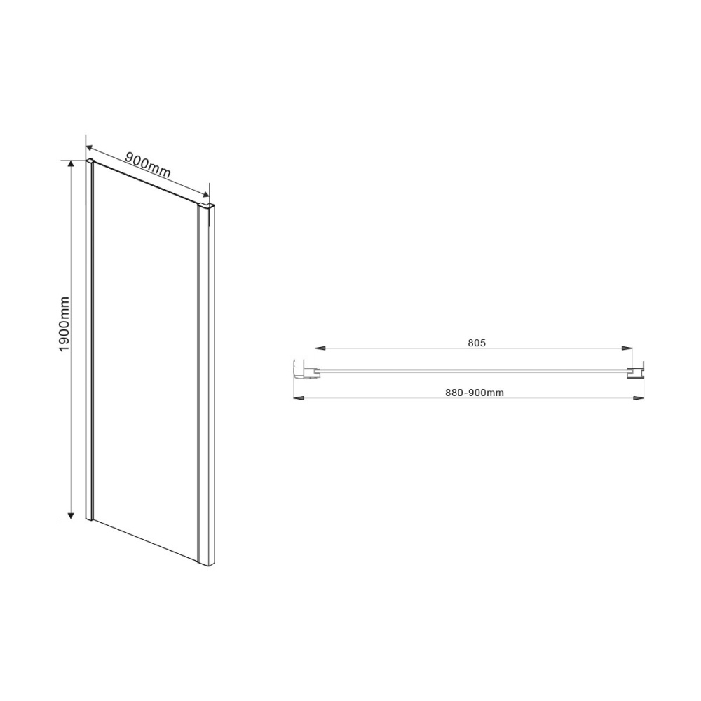 Душевой уголок Vincea Intra (VSR-1I901090CL) хром