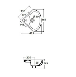 Фото Раковина угловая Globo Torano (VA020.BI) белый