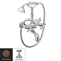 Фото Смеситель Nicolazzi Dames Anglaises 1401DB18 для ванны и душа, темная бронза, ручки Dames Anglaises