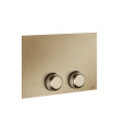 Клавиша смыва Gessi Venti20 54657#726 для унитаза двойная, для TECE, Warm Bronze Br. PVD
