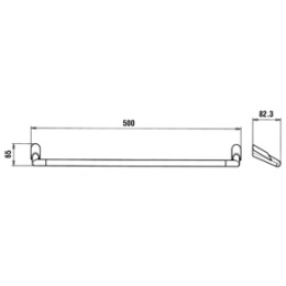 Фото Держатель для полотенец Paini Morgana 73CR002 хром