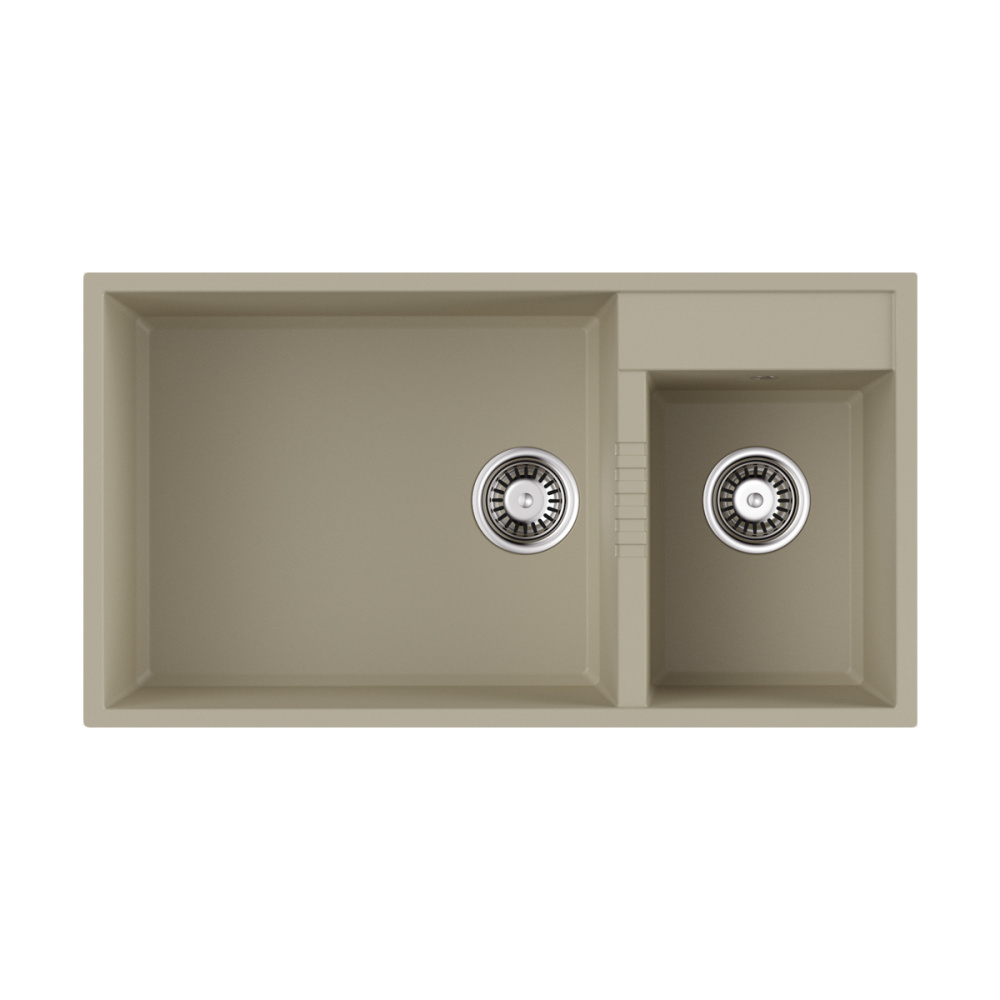Кухонная мойка Omoikiri Tedori 85-2-U-BL Tetogranit (4993940) черный
