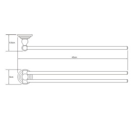 Полотенцедержатель WasserKRAFT Ammer 7031