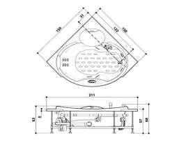 Гидромассажная ванна Jacuzzi Celtia (9F43-141A)
