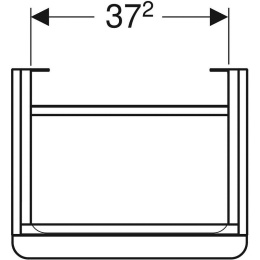 Geberit Smyle Square 500.350.JR.1 Тумба для раковины, с распашными дверцами