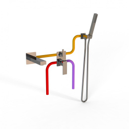 Фото Комплект на 2 потребителя Paini Grazia 21CRSET26911BATH хром