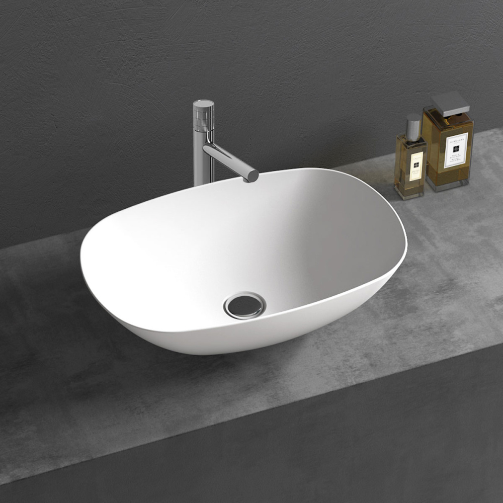 Фото Накладная раковина 54 см Vincea (VBS-6T12MW) белый матовый