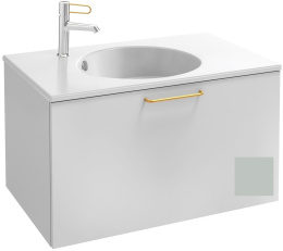 Тумба под раковину Jacob Delafon Odeon Rive Gauche 70 см, EB2511-RX-G92, цвет миндальный глянцевый, 