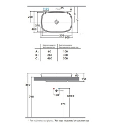 Раковина Globo Genesis (GE042.BI) белый