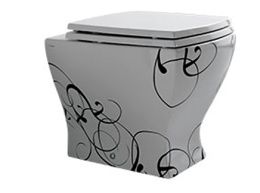 Фото Приставной унитаз ArtCeram Jazz (JZV002 01 50) серый