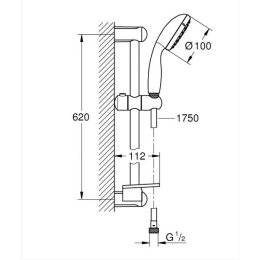 Термостат для душа Grohe Precision Start (34599000) с душевым гарнитуром