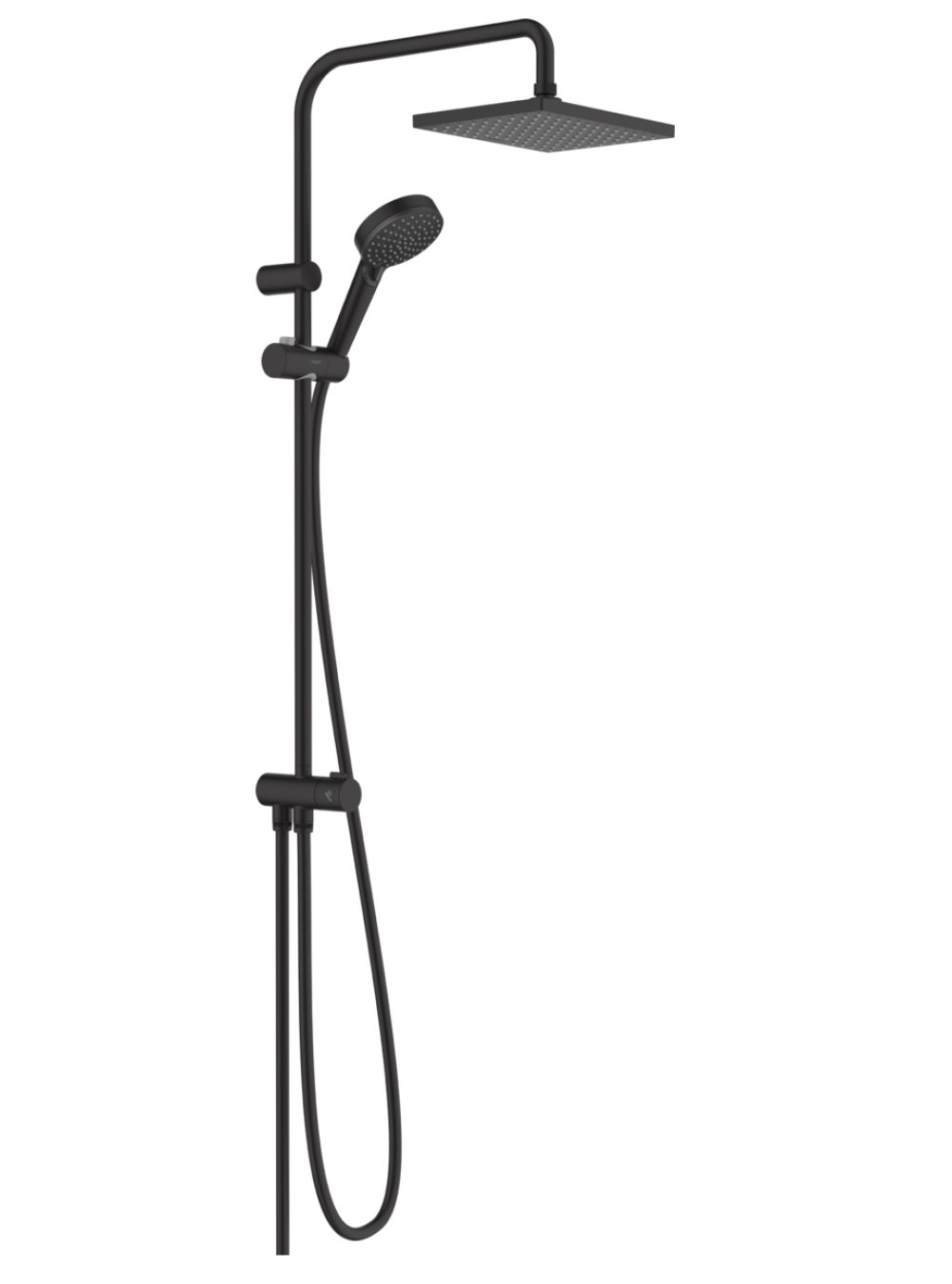 Фото Душевая система с термостатом Hansgrohe Vernis Shape (26289670) черный матовый