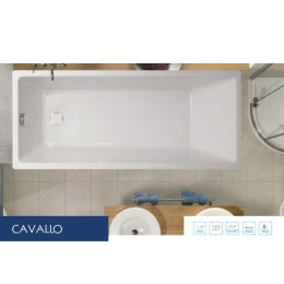 Акриловая ванна 180x80 Vagnerplast (VPBA180CAV2X-04), прямоугольная, Гидромассаж: нет