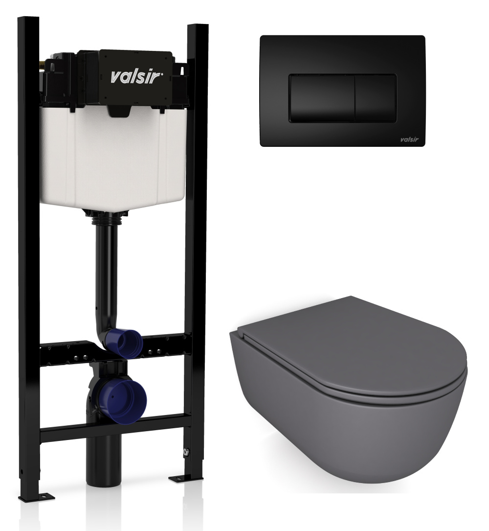 KIT VSBM 7334GM Slim P1 Комплект инсталляции 4 в 1, WINNER S BLOCK VS0853202, унитаз DREAM 7334GM, к