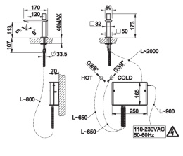 Смеситель для раковины Gessi Ispa (41401#031) хром