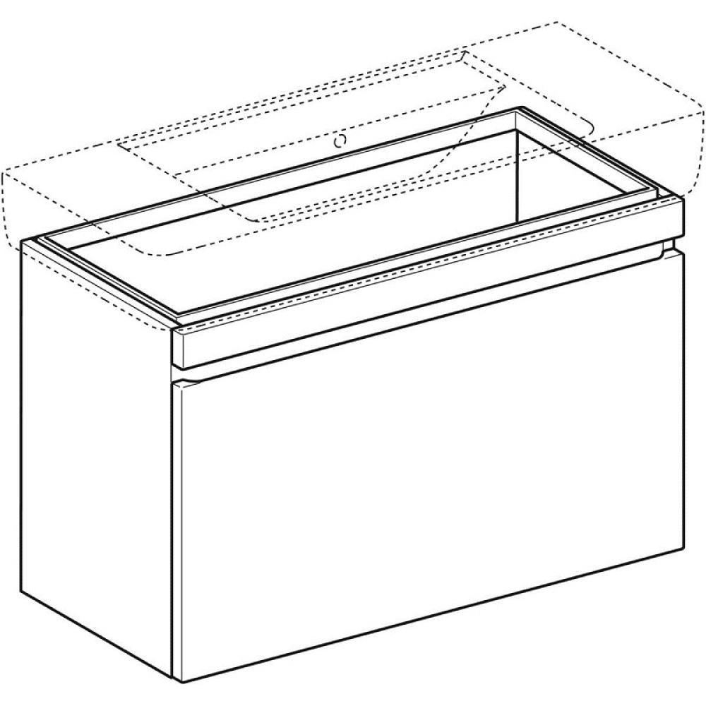 Geberit Renova Plan 869102000 Тумба для раковины, с ящиками выдвижными