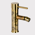 Daniel Suvi Decora S20604YC 88 Смеситель для биде, с донным клапаном, античное золото/декор серый