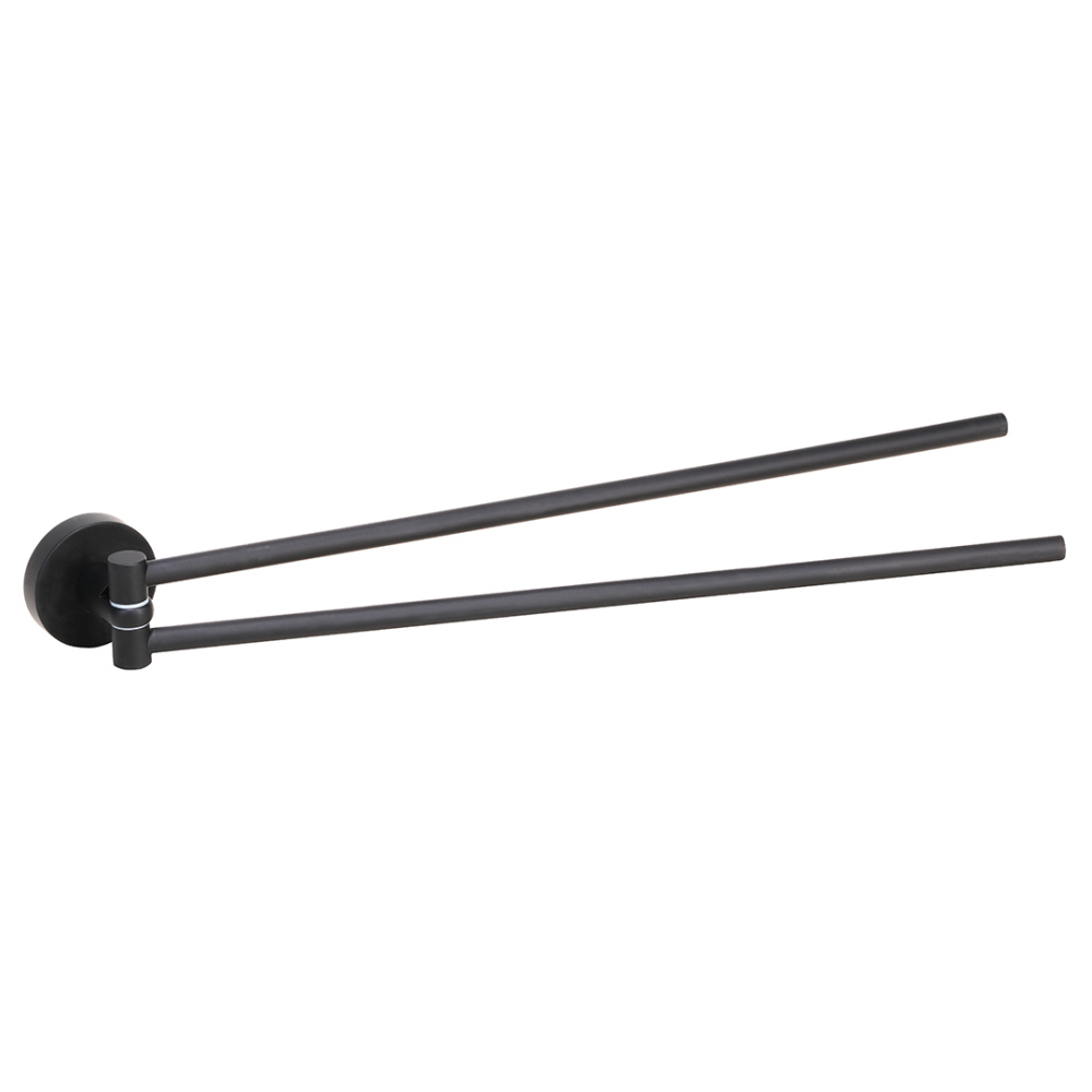 Фото Полотенцедержатель Bemeta Dark 104204190 двойной поворотный