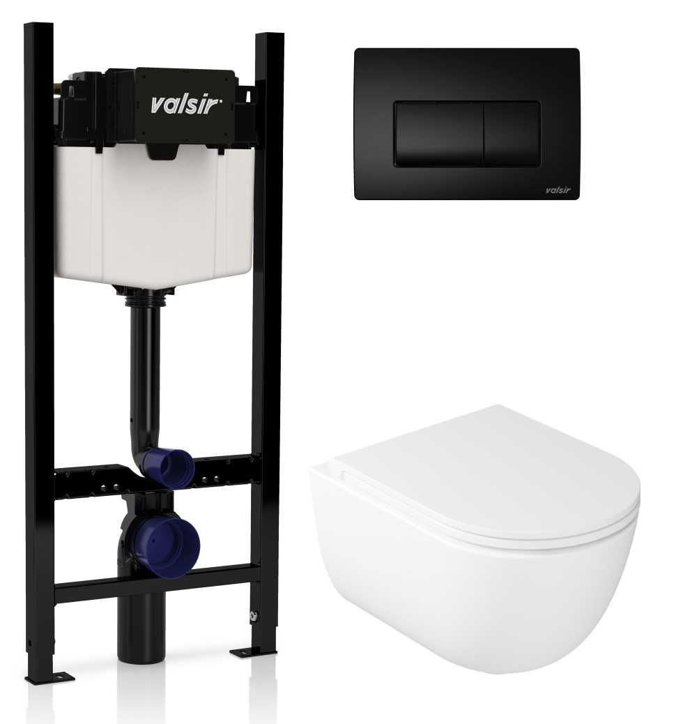 KIT VSBM 7334 Slim P1 Комплект инсталляции 4 в 1, WINNER S BLOCK VS0853202, унитаз DREAM 7334, крышк