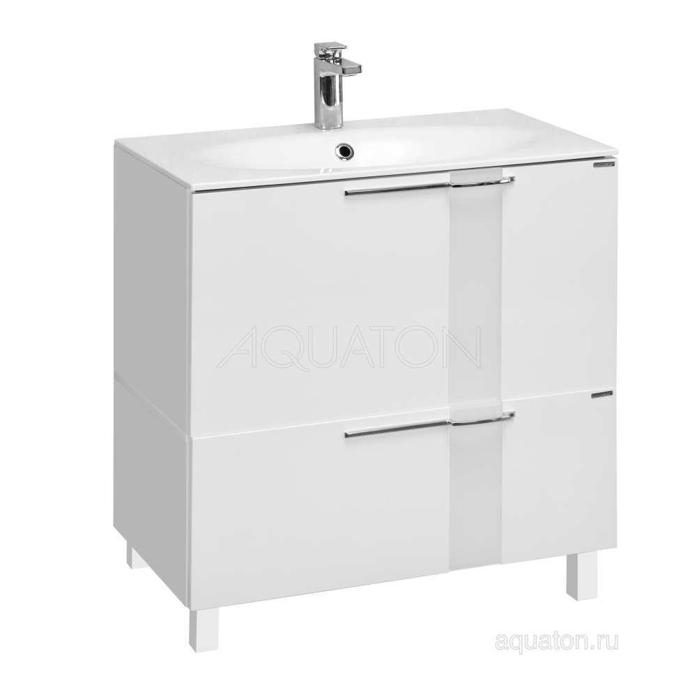 Тумба под раковину Aquaton Марко 80 белый 1A181001MO010