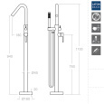 Напольный смеситель для ванны RamonSoler DRAKO 338503MO Хром