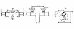 Смеситель Ideal Standard Melange A4281AA термостатический для ванны/душа