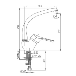 Фото Смеситель для кухни Paini Dilos 76CR571KM хром