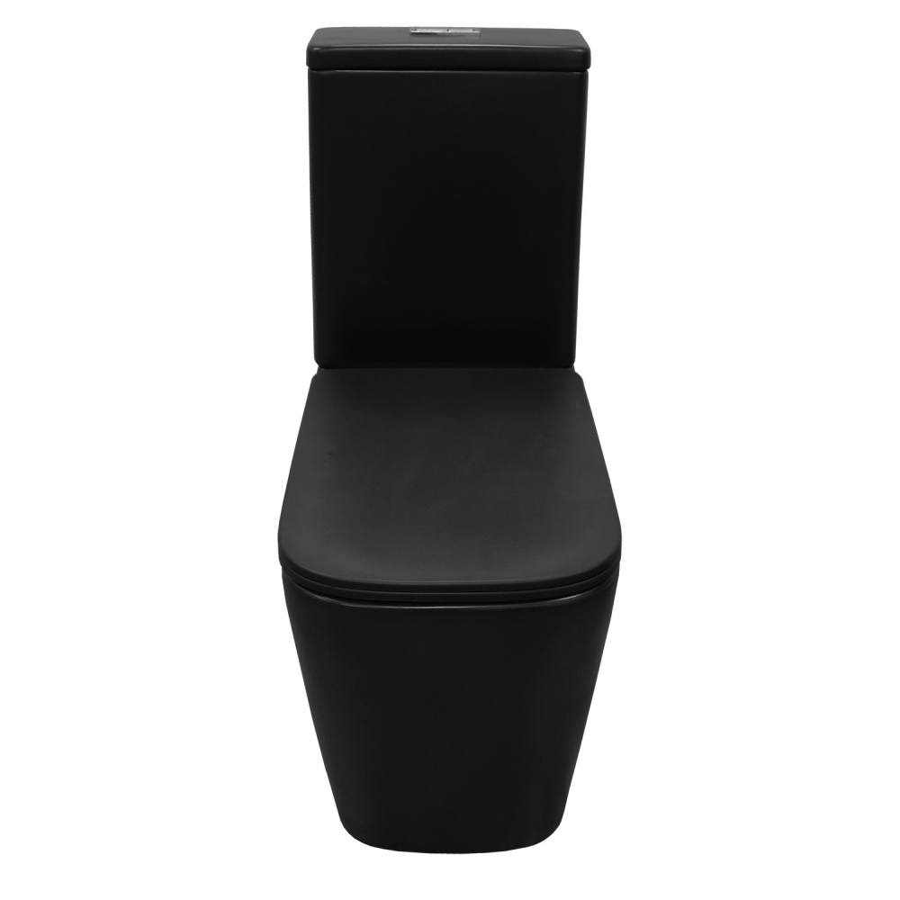Унитаз-компакт Azario Black King (AZ-8303D) Черный матовый