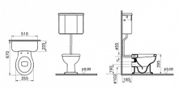 Унитаз напольный Vitra Efes (6233B003-0075) белый