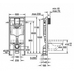Grohe Rapid SL 38584001 Инсталляция для унитаза подвесного усиленная, прочее