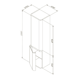 Фото Шкаф-колонна Am.Pm Sensation (M30CHR0406WG) белый