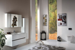 Фото Пенал Vallessi 120*35*28,5см, белый глянец Armadi Art VALLESSI 836-W