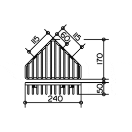 Корзинка для губки Keuco 24904010000, хром