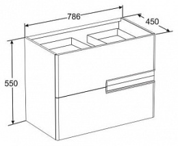 Тумба под раковину Roca Victoria Nord (ZRU9302833)
