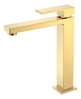 Фото Cмеситель для умывальника Boheme Qubic (472-G) золото