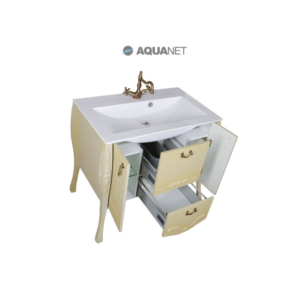 Мебель для ванной Aquanet Виктория 90 олива