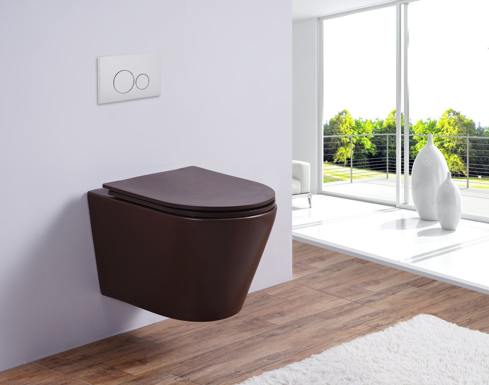 Фото Унитаз подвесной Esbano (ESUPCLAVCM) кофе матовый