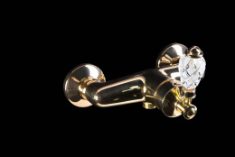 Смеситель для душа Boheme Vogue Crystal (214-CRST) золото