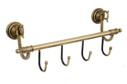 Фото Крючок четверной Boheme Medici (10623) бронза