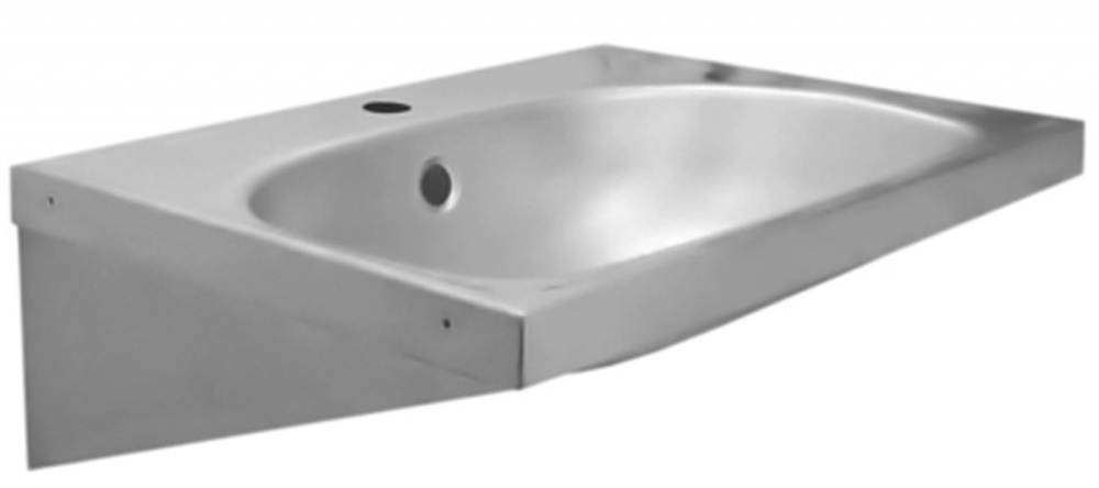 Фото Раковина Nofer 13033.S антивандальная с 2 отверстиями